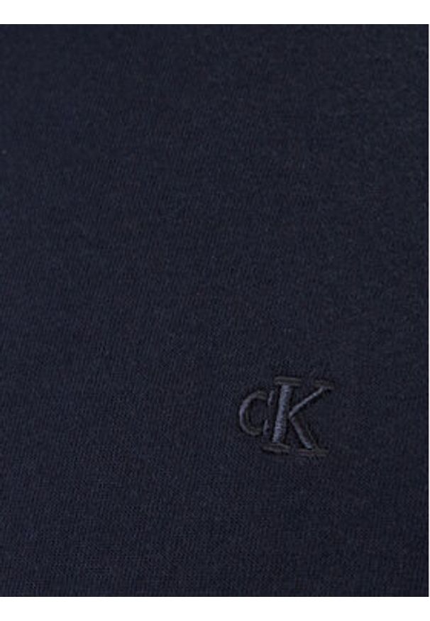 Calvin Klein Jeans T-Shirt Classic Monogram LV04RD254G Granatowy Regular Fit. Kolor: niebieski. Materiał: bawełna