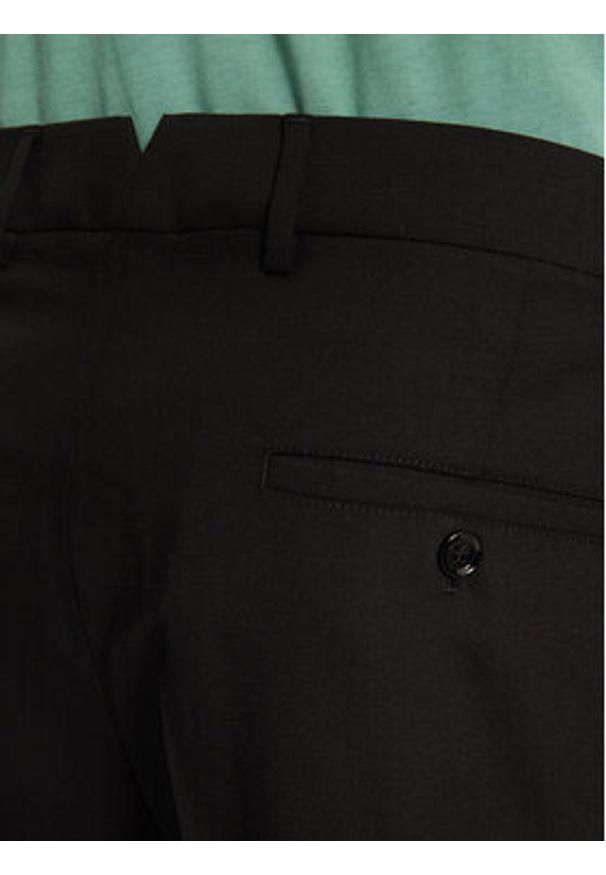 AMI PARIS - AMI Paris Spodnie materiałowe HTR013.WV0044 Czarny Regular Fit. Kolor: czarny. Materiał: wełna