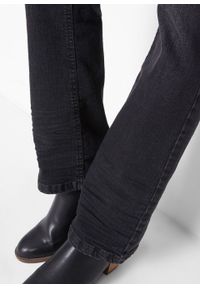 Dżinsy ze stretchem BOOTCUT bonprix czarny. Kolor: czarny #6
