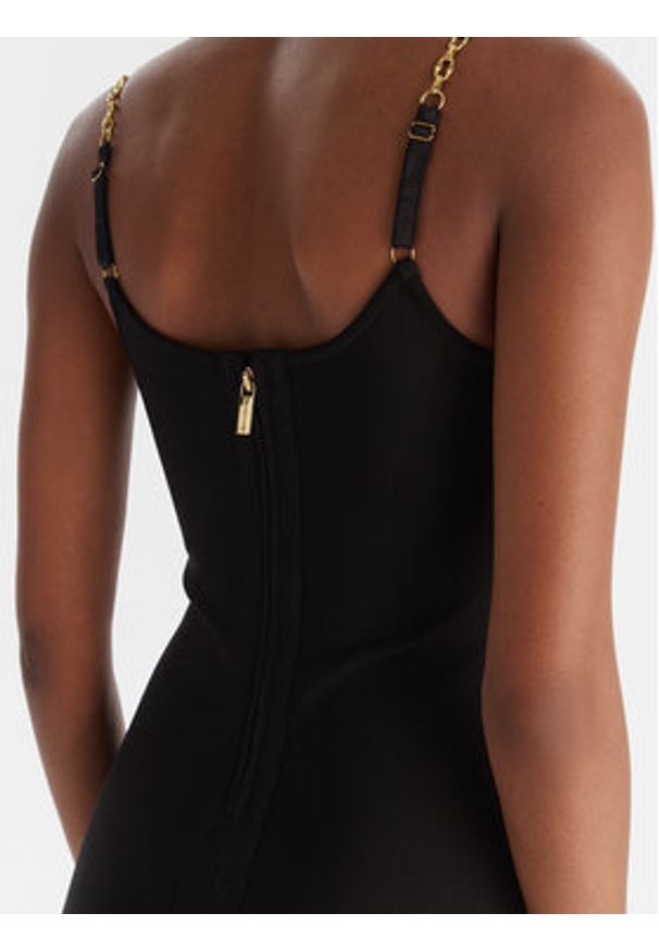 Marciano Guess Sukienka 5BGK09 5036Z Czarny Slim Fit. Kolor: czarny. Materiał: wiskoza