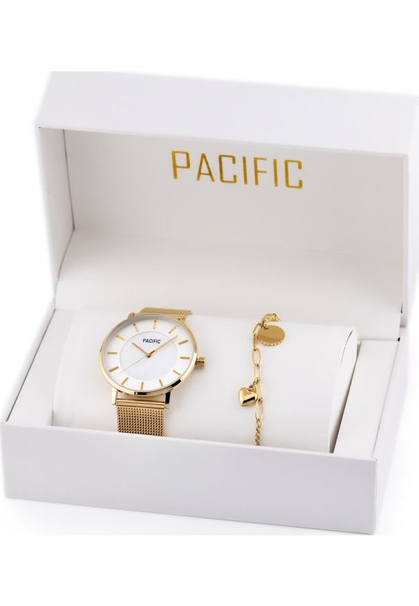 Zegarek Pacific ZEGAREK DAMSKI PACIFIC X6199 - komplet prezentowy (zy714b)