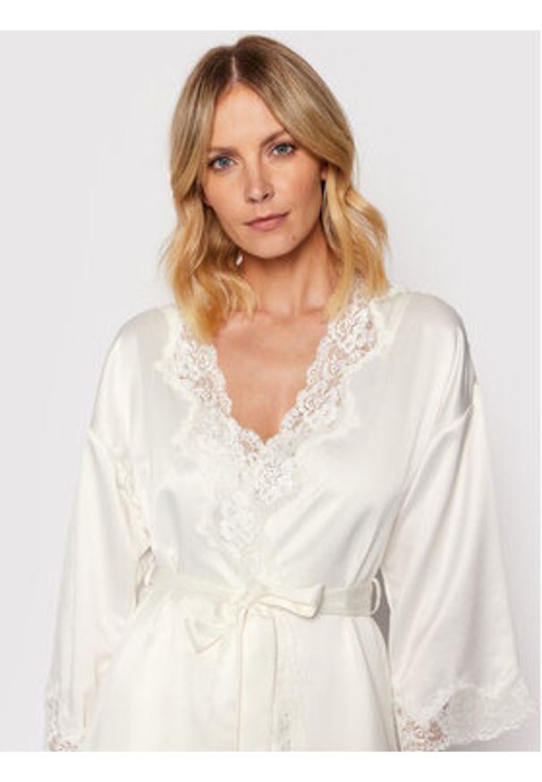 Lauren Ralph Lauren Szlafrok I8141226 Biały. Kolor: biały. Materiał: syntetyk