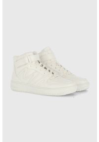 MEXX - Mexx buty Sneaker Mid Jally kolor biały. Nosek buta: okrągły. Zapięcie: rzepy. Kolor: biały. Materiał: guma #4