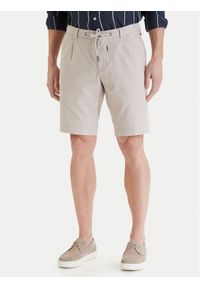 Bugatti Szorty materiałowe 1949-76419C Écru Regular Fit. Materiał: syntetyk #1