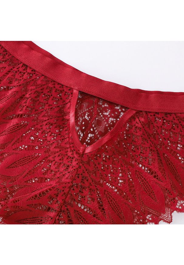 Intica - Figi damskie z ozdobną gumką na co dzień i specjalne okazje Edvige. Kolor: zielony. Materiał: materiał