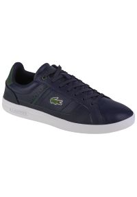 Buty Lacoste Europa Pro M 745SMA00657B4 niebieskie. Okazja: na co dzień. Zapięcie: sznurówki. Kolor: niebieski. Materiał: guma, skóra #1