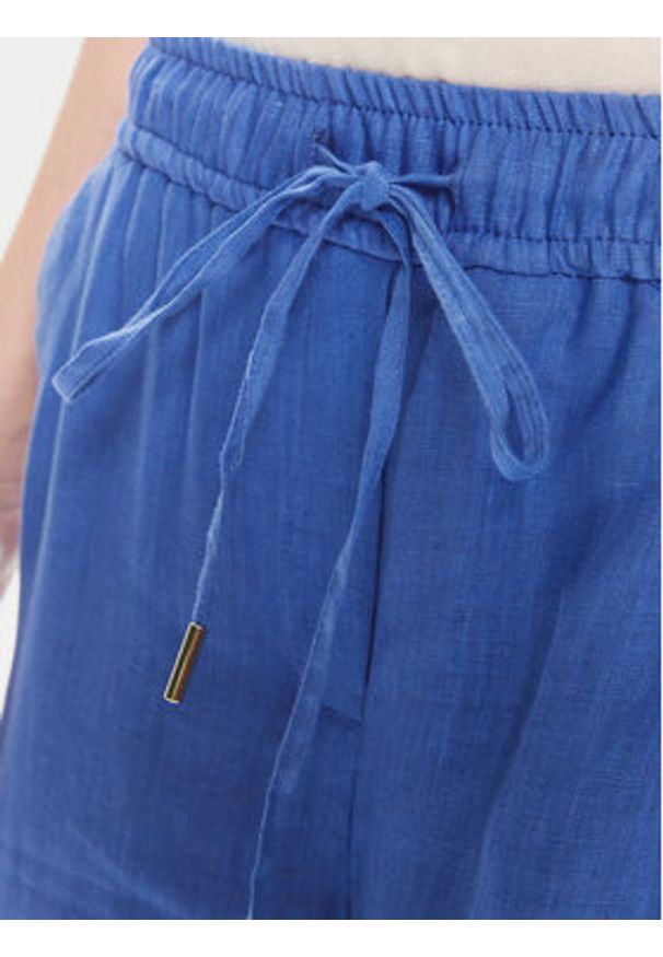 Marella Kuloty 2413131084 Niebieski Regular Fit. Kolor: niebieski. Materiał: len