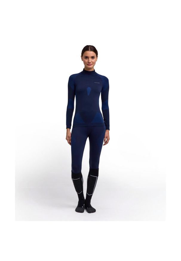 Damski jersey z długim rękawem Falke. Kolor: niebieski. Materiał: jersey. Długość rękawa: długi rękaw. Długość: długie. Styl: sportowy