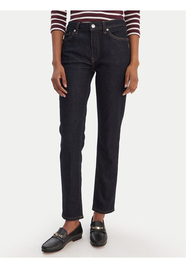 TOMMY HILFIGER - Tommy Hilfiger Jeansy WW0WW47685 Granatowy Slim Fit. Kolor: niebieski