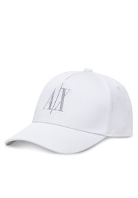 Czapka z daszkiem Armani Exchange. Kolor: biały