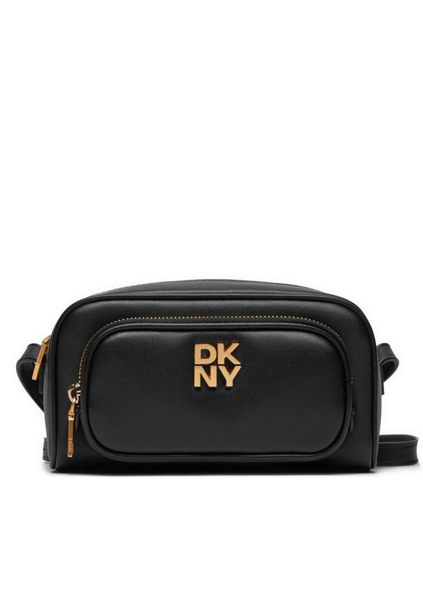 DKNY Torebka Philo Crossbody R42EKE53 Czarny. Kolor: czarny. Materiał: skórzane