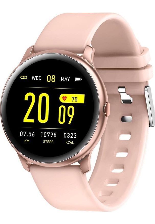 Różowy zegarek Garett Electronics smartwatch