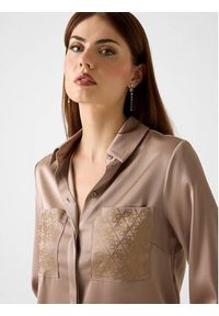 Guess Top 170067 Brązowy Classic Fit. Kolor: brązowy #3