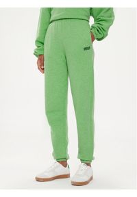 AMERICAN VINTAGE - American Vintage Spodnie dresowe Doven DOV05AE24 Zielony Regular Fit. Kolor: zielony. Materiał: bawełna