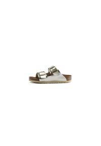 Klapki dla dzieci Birkenstock Arizona. Kolor: żółty. Materiał: materiał