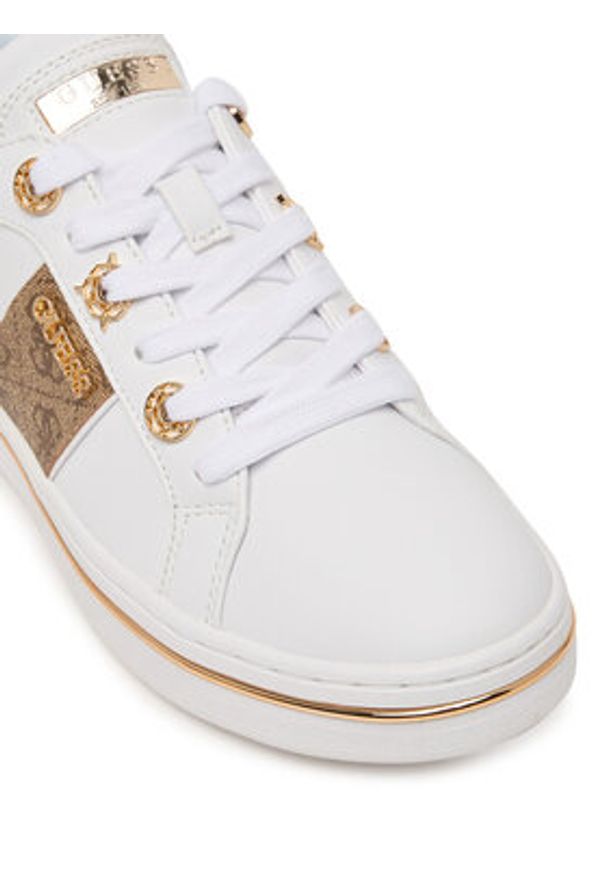 Guess Sneakersy FLPSTW FAL12 Biały. Kolor: biały. Materiał: skóra