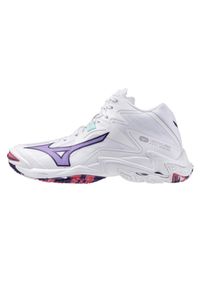 Mizuno - Męskie Buty Treningowe Wave Lightning Z8. Kolor: biały. Model: Mizuno Wave. Sport: turystyka piesza
