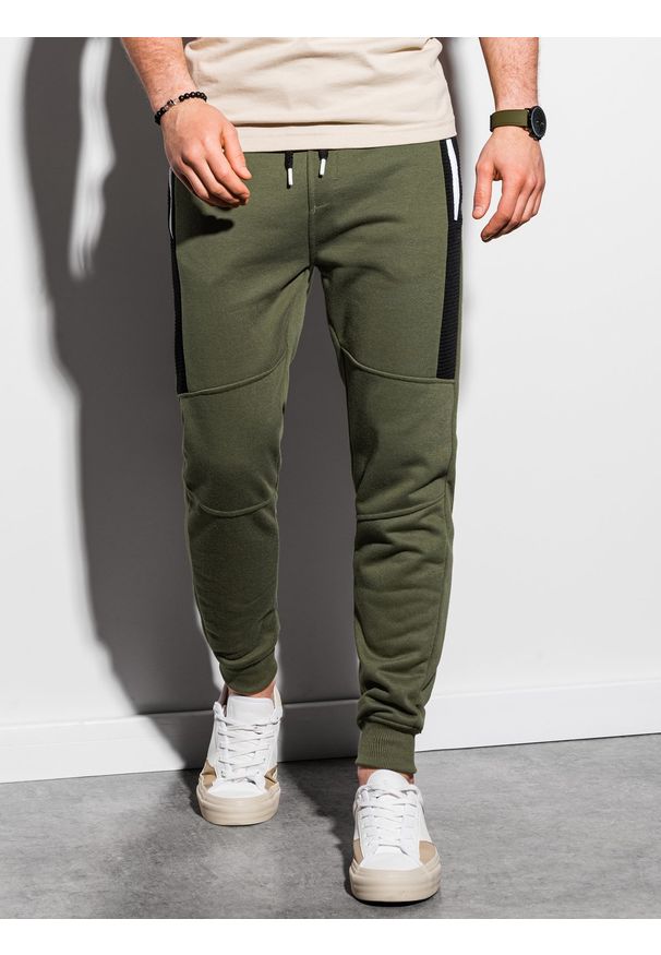 Brązowe spodnie Ombre Clothing