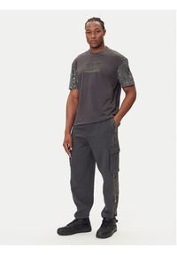 EA7 Emporio Armani T-Shirt 7M001130 AF16548 U8117 Szary Regular Fit. Kolor: szary. Materiał: syntetyk, bawełna #4