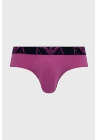 Emporio Armani Underwear Slipy (3-pack) męskie kolor fioletowy. Kolor: fioletowy. Materiał: materiał #3