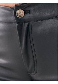 Liu Jo Spodnie skórzane MF3039 E0624 Czarny Regular Fit. Kolor: czarny. Materiał: syntetyk, skóra