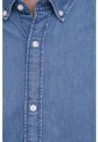 PRODUKT by Jack & Jones - Produkt by Jack & Jones koszula bawełniana męska regular z kołnierzykiem button-down. Typ kołnierza: button down. Kolor: niebieski. Materiał: bawełna. Długość rękawa: krótki rękaw. Długość: krótkie #5