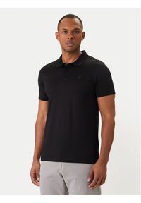 Karl Lagerfeld - KARL LAGERFELD Polo 745000 562200 Czarny Regular Fit. Typ kołnierza: polo. Kolor: czarny. Materiał: bawełna #1