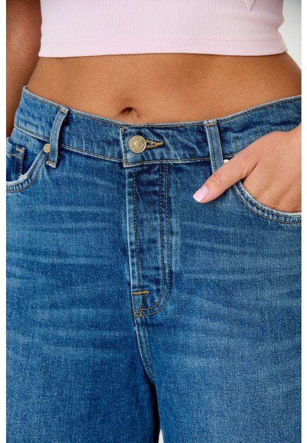 7 FOR ALL MANKIND Granatowe jeansy damskie Zoey Explorer, Rozmiar 25. Kolor: niebieski