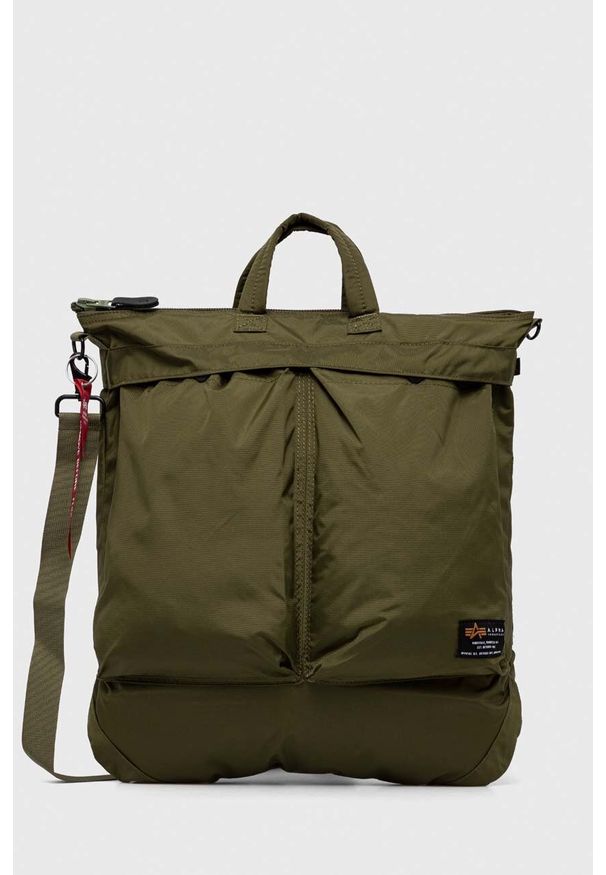 Alpha Industries torba kolor zielony. Kolor: zielony