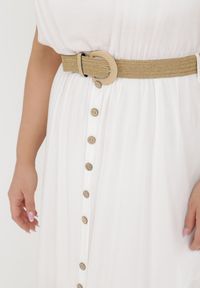 Born2be - Biała Sukienka Cherinoe. Kolor: biały. Długość rękawa: na ramiączkach. Długość: maxi