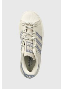 adidas Originals sneakersy Superstar Bonega HQ4284 kolor beżowy HQ4284-ALUMIN/SIL. Nosek buta: okrągły. Zapięcie: sznurówki. Kolor: beżowy. Materiał: materiał, guma. Obcas: na platformie. Model: Adidas Superstar #5