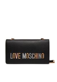 Love Moschino - LOVE MOSCHINO Torebka JC4302PP0IKN0000 Czarny. Kolor: czarny. Materiał: skórzane