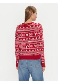 only - ONLY Sweter Xmas Winter 15327601 Czerwony Regular Fit. Kolor: czerwony. Materiał: syntetyk