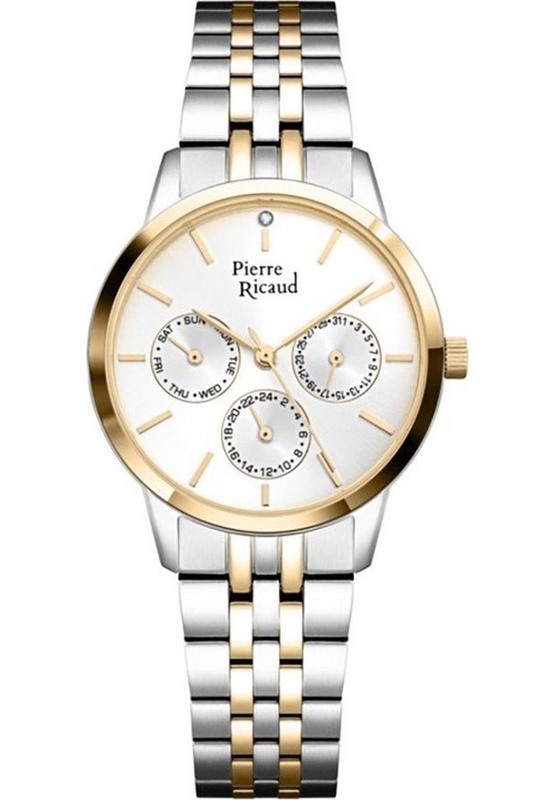 Zegarek damski Pierre Ricaud P21056.2113QF srebrny. Kolor: srebrny