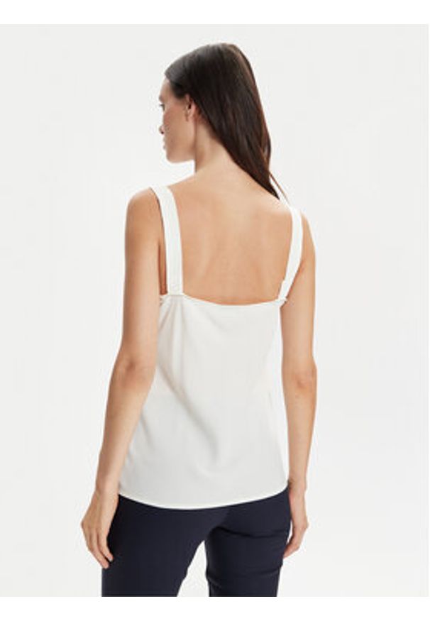 Marella Top Odilia 2413161182 Biały Regular Fit. Kolor: biały. Materiał: jedwab