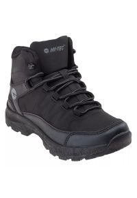 Hi-tec - Buty Hi-Tec Selven Mid Teen Jr 92800377433 czarne. Zapięcie: sznurówki. Kolor: czarny. Materiał: syntetyk