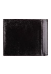 Wittchen - Męski portfel ze skóry z rozkładanym panelem. Kolor: czarny. Materiał: skóra #2