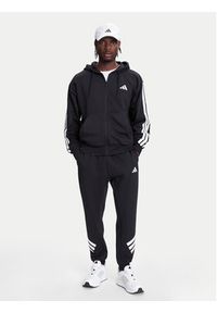 Adidas - adidas Bluza Essentials 3-Stripes JD1870 Czarny Regular Fit. Kolor: czarny. Materiał: bawełna #5