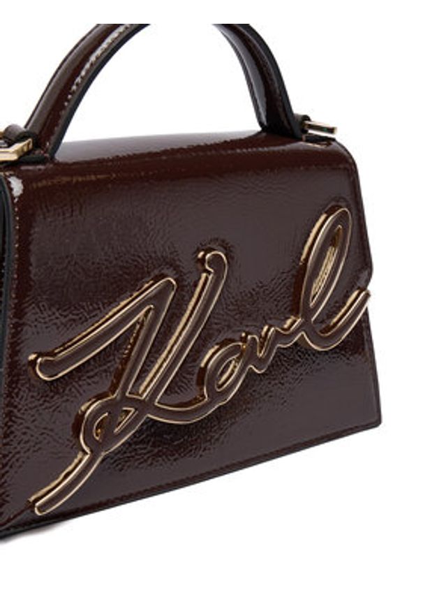 Karl Lagerfeld - KARL LAGERFELD Torebka A4W30033 Brązowy. Kolor: brązowy. Materiał: skórzane