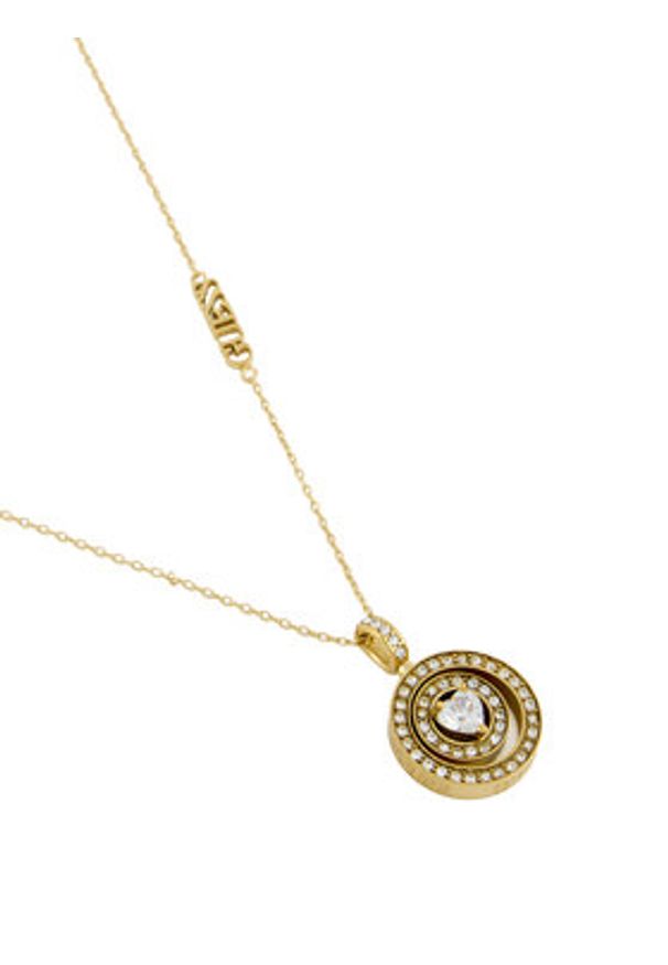 Guess Naszyjnik JUBN04 658JW Złoty. Materiał: metalowe. Kolor: złoty