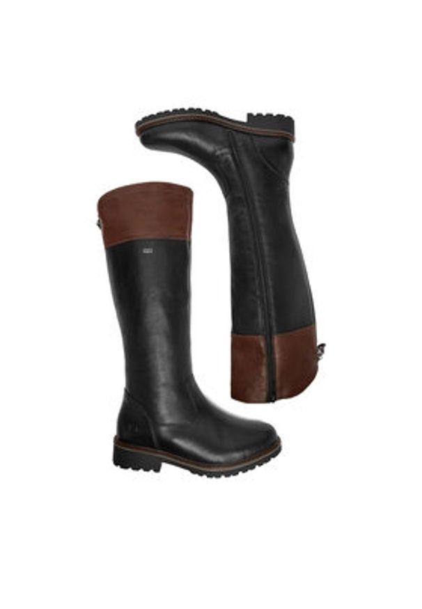 Remonte Kozaki CEO-R6581-02 Czarny. Kolor: czarny. Materiał: skóra