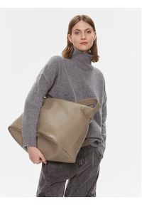 Calvin Klein Torebka Elevated Soft Shoulder Bag Lg K60K610752 Brązowy. Kolor: brązowy. Materiał: skórzane #6