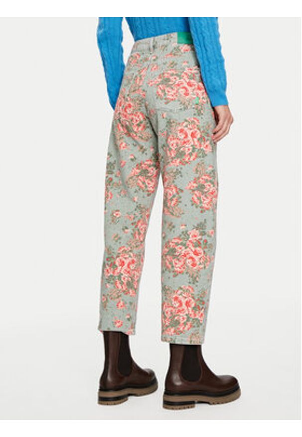 United Colors of Benetton - United Colors Of Benetton Jeansy 40B3DE027 Kolorowy Balloon Fit. Wzór: kolorowy