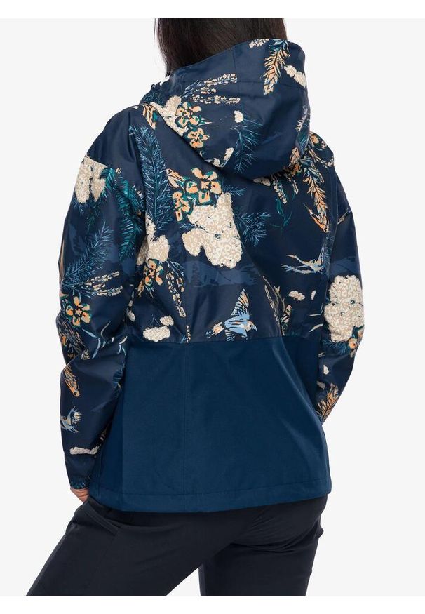columbia - Kurtka przeciwdeszczowa damska Columbia Hikebound Printed Jacket. Kolor: niebieski