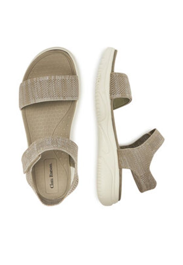 Clara Barson Sandały R25SS02835 Beżowy. Kolor: beżowy. Materiał: materiał