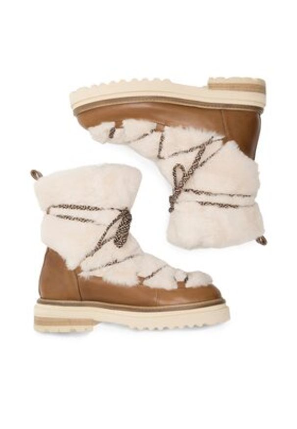 Badura Śniegowce STARK-02W4-013 Brązowy. Kolor: brązowy. Materiał: materiał