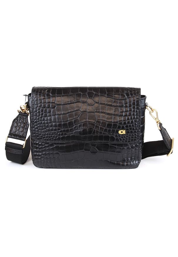 DAAG - Skórzana listonoszka damska czarna Daag ASTRA-M. Kolor: czarny. Materiał: skórzane. Styl: casual, klasyczny