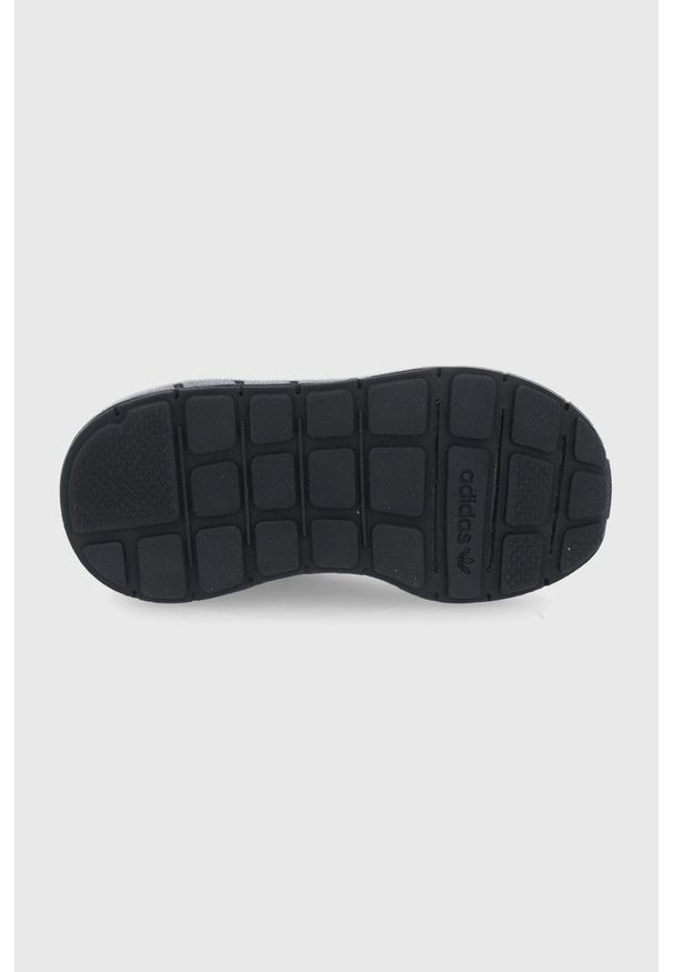 adidas Originals Buty dziecięce Swift Run X kolor czarny. Nosek buta: okrągły. Zapięcie: sznurówki. Kolor: czarny. Materiał: guma. Wzór: nadruk. Sport: bieganie