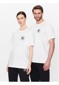 Converse T-Shirt Unisex Go-To All Star Patch 10025072-A02 Biały Regular Fit. Kolor: biały. Materiał: bawełna