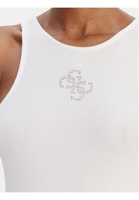Guess Top W6RP39 KD092 Biały Regular Fit. Kolor: biały. Materiał: syntetyk #4
